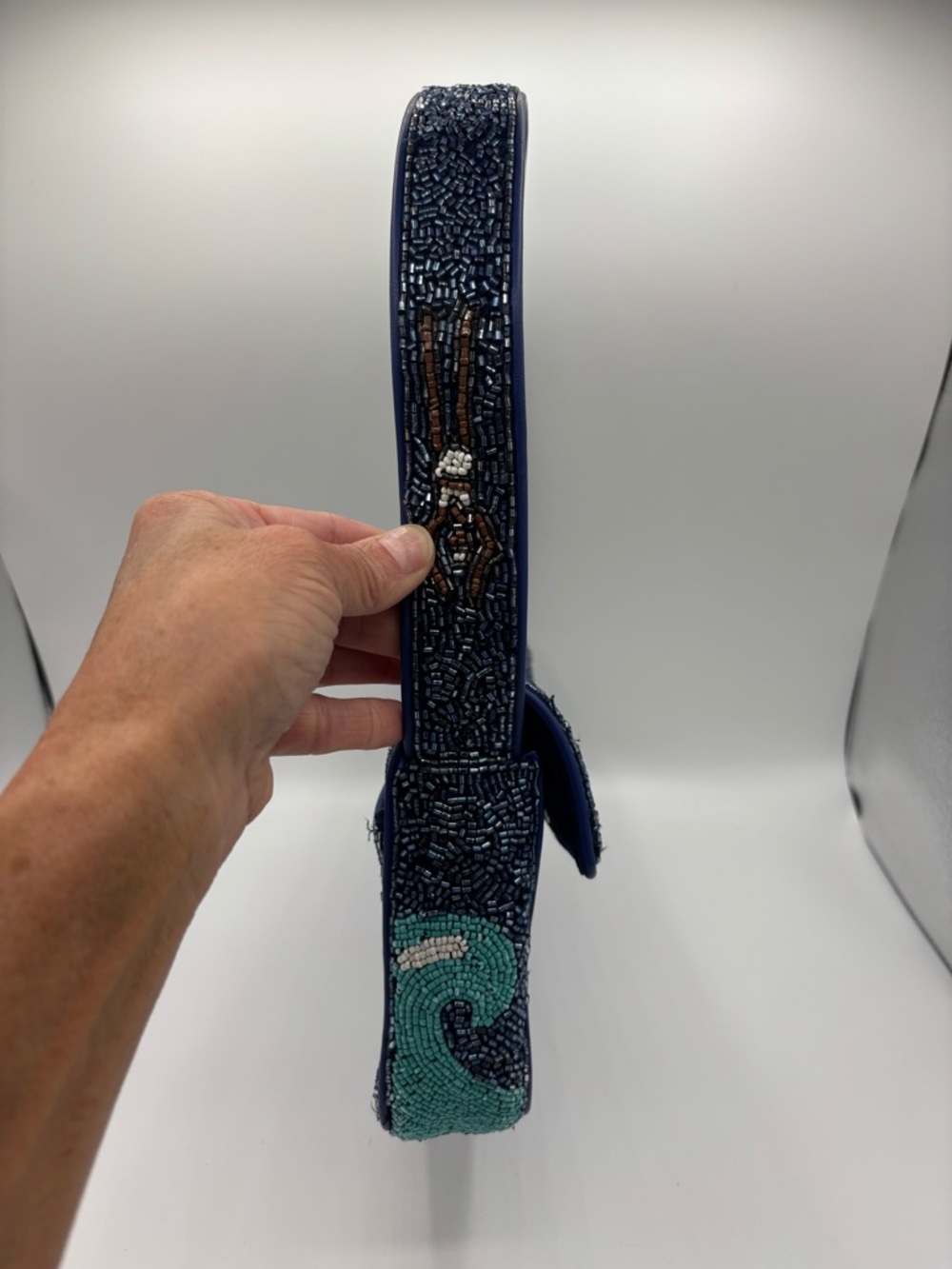 STAUD Beaded Swimmer TOMMY Shoulder Bag in Multicolor - Picture 6 of 15
